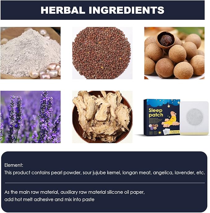 Deep Sleep Patch | Natural Herbal Sleep Aid | Fall Asleep Faster & Wake Refreshed